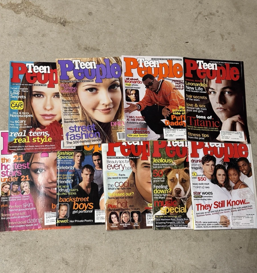 Vintage 1998-2001 Teen People Magazine Lot / 37 Issues / First Issue + More Foto 2 de 4