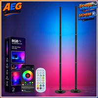 RGB LED Stehlampe Ecklampe Mit APP Fernbedienung Musik Sync Wohnzimmer 2 StüCk