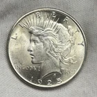 1925-P $1 Peace Dollar 90% Silver Philadelphia US Coin - LUSTER!