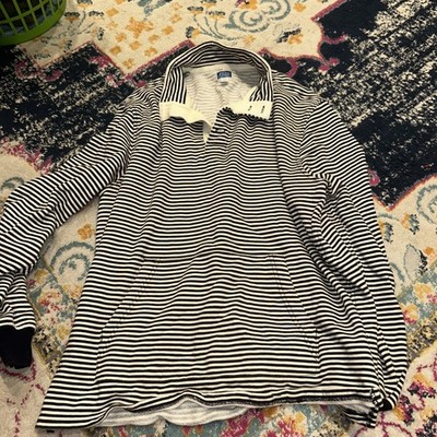 JCREW Fleece Button Neck Pullover Sweatshirt XL