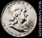 1954-D Franklin Half Dollar - FBL - Ch Gem Brilliant Unc+++  Lustrous  #L6783