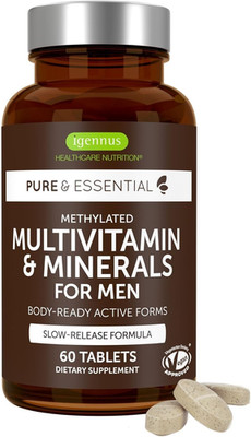 Igennus Methylated Men'S Multivitamin with 22 Actives, All-Day Nutrient Delivery