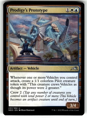 MTG Kamigawa: Neon Dynasty Card UC 231/302 Prodigy's Prototype