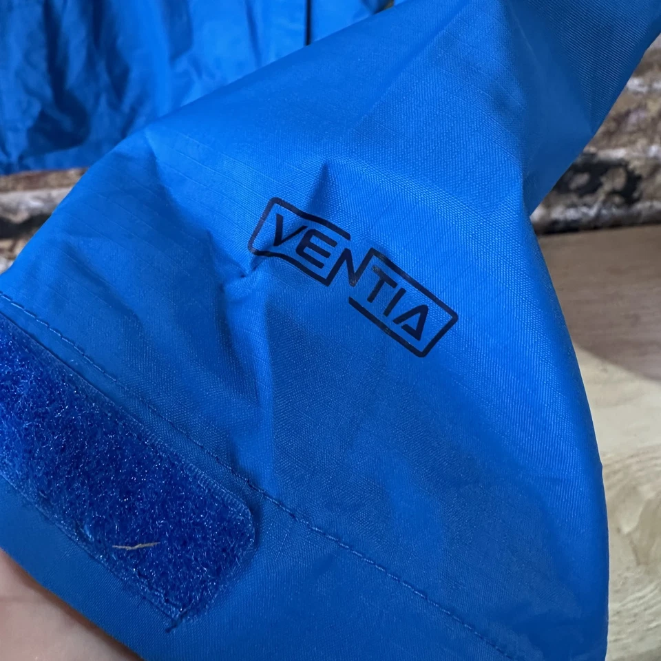 Chaqueta de lluvia para hombre Outdoor Research grande Ventia cremallera completa con capucha azul Foto 2 de 4