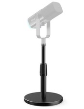 FIFINE Desktop Microphone Stand, Heavy-Duty Metal Adjustable Table Mic Stand ...
