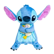 Disney Plush Toy Blue Soother Security Blanket Baby Lovey Super Soft Cuddle