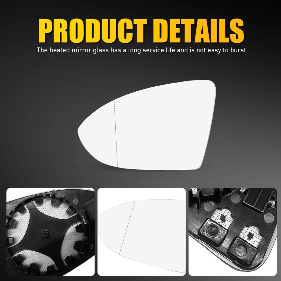 Espejo retrovisor lado izquierdo 1 ajuste térmico 2015-2017 2018 2019 Volkswagen Golf R Foto 2 de 4