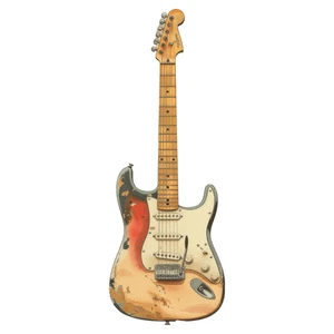 Guitar Musical Instrument Self Adhesive Sticker
