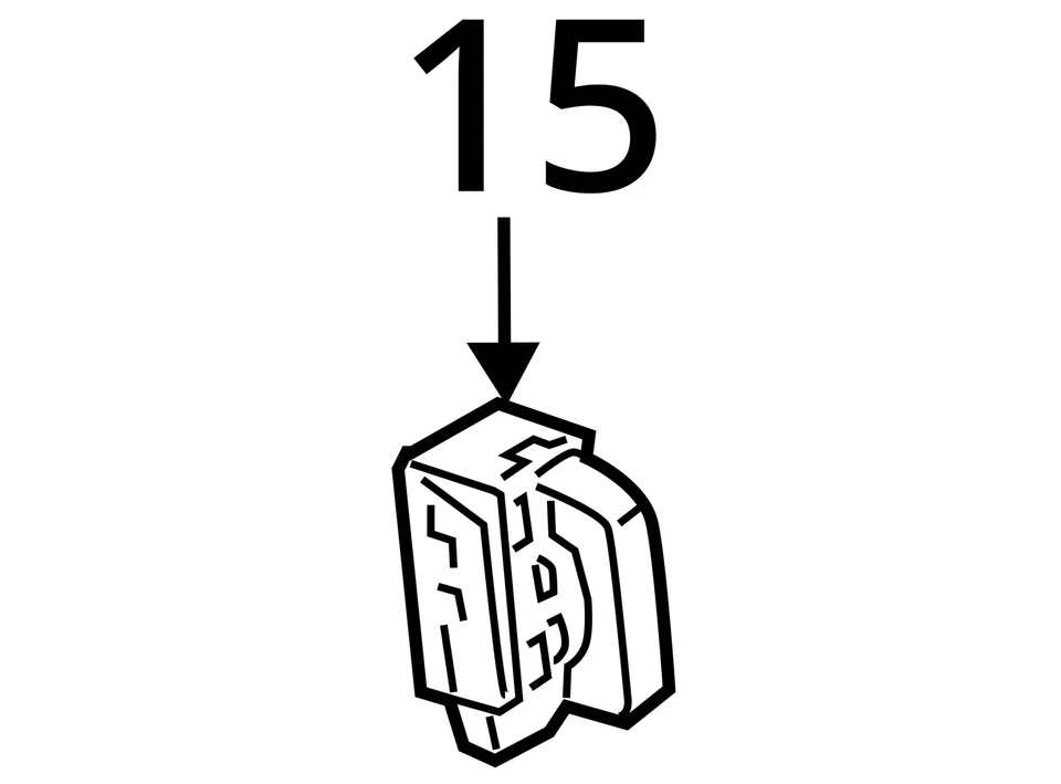 Interruptor de bloqueo lateral del conductor Ford Focus 2008 OEM 641-00103 usado 139 k millas Foto 4 de 4