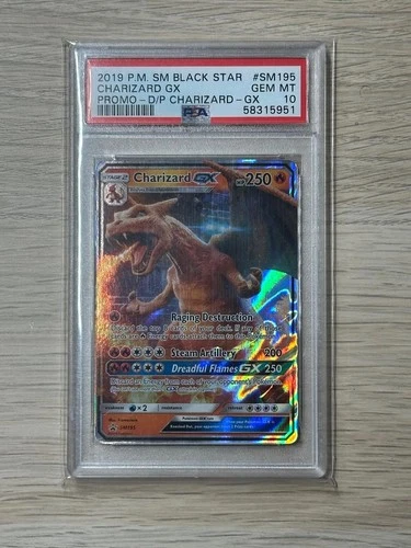 Charizard GX Promo (SM195) Pokémon Black Star Promo - PSA 10