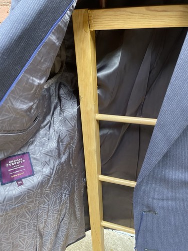 Charles Tyrwhitt Suit 38R Extra Slim Fit Libero Italian Fabric 2‑Piece Modern - Picture 9 of 17