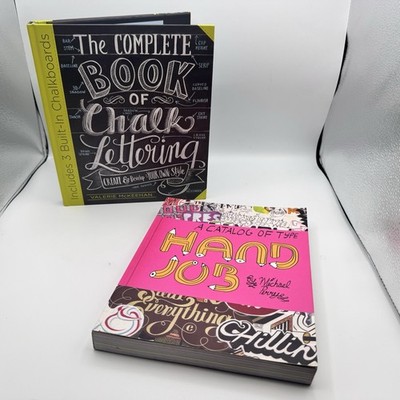 Typography & Chalk Lettering Book Bundle Hand Lettering Type Design 