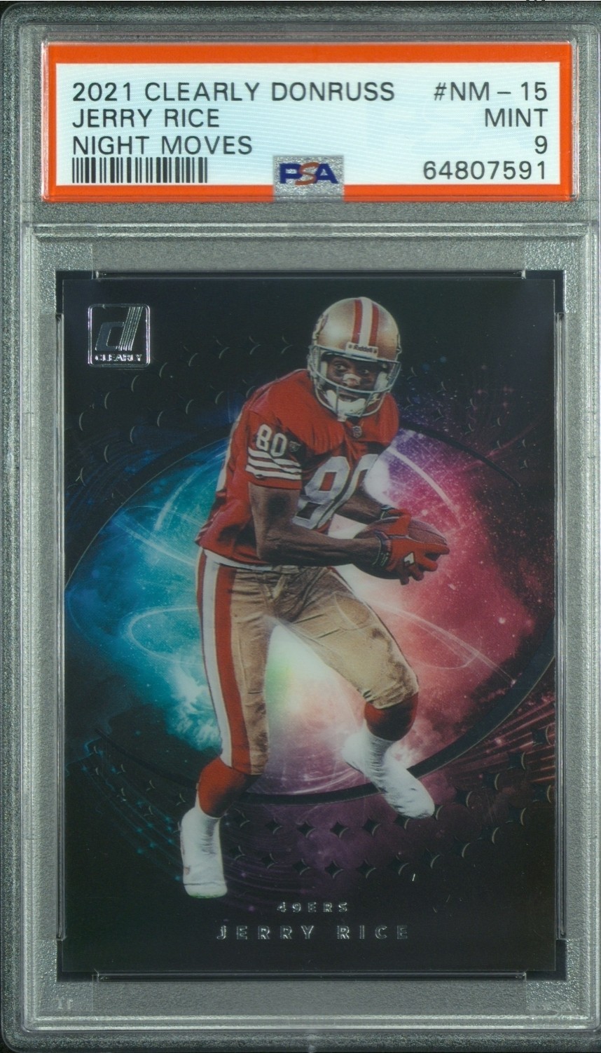 2021 Panini Clearly Donruss - Night Moves Jerry Rice SSP #NM-15 POP4