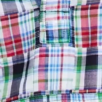 Nautica 牛仔裤女式上衣 M 码拼布格子棉质无袖 — 第 2/3 张图片