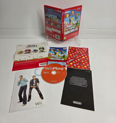 New Super Mario Bros - Wii Spiel - mit Anleitungen & Kratzcode