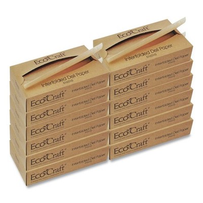 Bagcraft 16010 EcoCraft 10 x 10.75 Interfolded Soy Wax Deli Sheets (12/CT) New