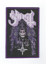 GHOST, SEW ON PURPLE BORDER WOVEN PATCH