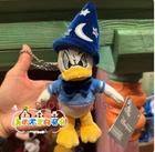 2025 Disney authentic Magician Anger Donald Duck Plush Keychain HK Disneyland