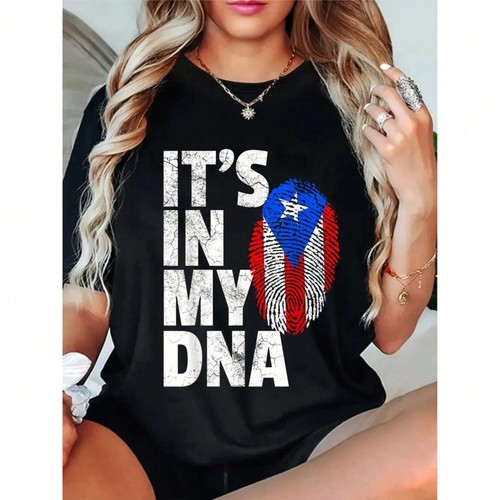 Zyatbwi Bandiera Porto Rico Con Scritta "It's In My DNA" – 30,5x45,7 Cm In Poliestere Per Interni/Esterni - 4