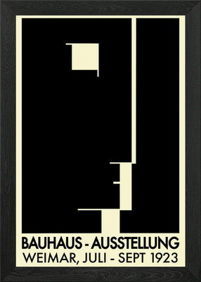 Bauhaus Ausstellung 1923 gerahmtes Wandbild Poster Leinwanddruck Bild