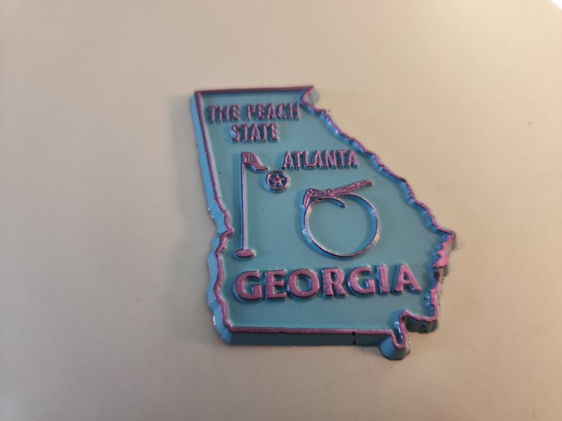 Vintage Rushmore Georgia Rubber Refrigerator Magnet