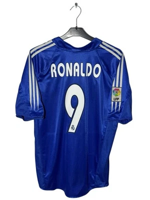 ADIDAS REAL MADRID 2004-2005 THIRD RONALDO #9 JERSEY CAMISETA MAILLOT TRIKOT L - Photo 1/4