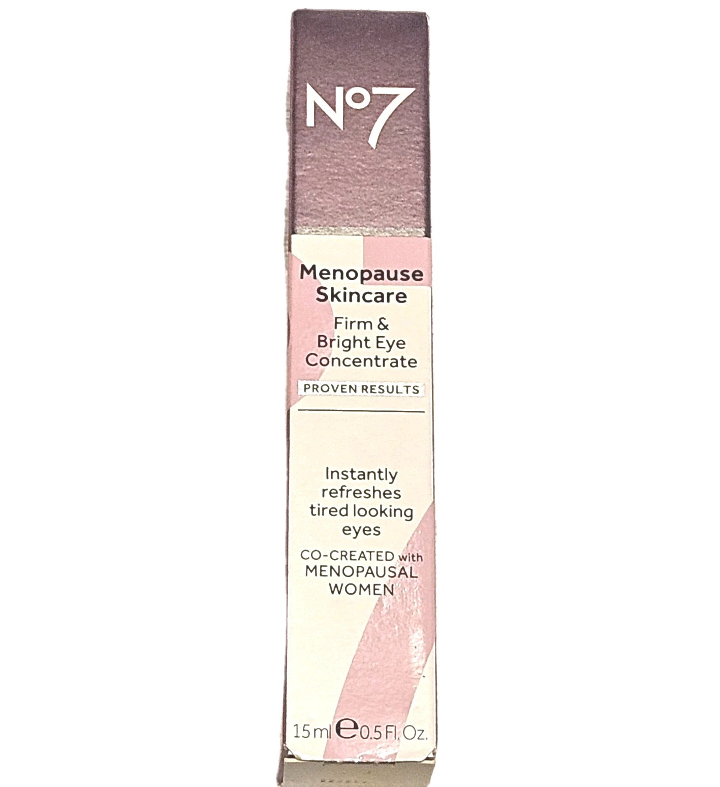 No7 Menopause Skincare Firm & Bright Eye Concentrate 0.5 Fl Oz - Bulk To Save