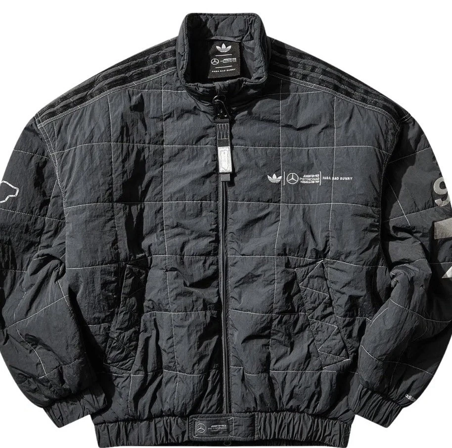 NWT Adidas Mercedes-AMG F1 Racing Jacket Bad Bunny Dark Grey XL KH4143 $250 image 1