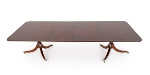 Regency Dining Table - Mahogany 2 Pedestal Period Antique - Picture 7 of 21