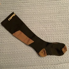 Copper Joint Copper Long Compression Socks Women & Men Copper Infused Nylon L-XL