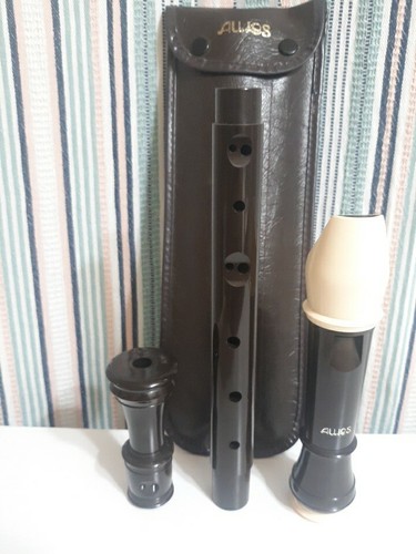 VINTAGE‼🎶AULOS Recorder Flute Dark Brown/Ivory With Case-EXC COND‼🎵Japan 'G' - Picture 2 of 24