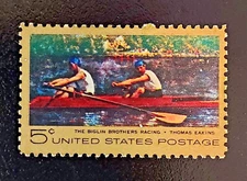US Stamp # 1335 5 Cent T. Eakins-Painter Single MNH OG 1967