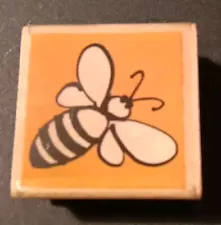 BUZZING BEE LARGE OUTLINE ANIMATED RUBBER STAMPS VAP SCRAP