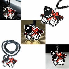 1pcs Jdm Shark Missile Trim Decor Rearview Mirror Charm Hiphop Dangling Pendant