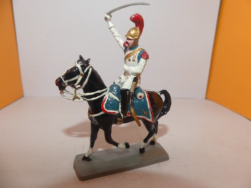 Figurine Soldat 1er Empire Eisenbach – Cavalerie Française, Lancier Peint, Plomb, échelle 1:32 (60mm)