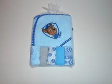 Paw Patrol Hooded Towel  5 Wash Cloths New