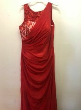 PROM GOWN LONG LENGTH,RED,16