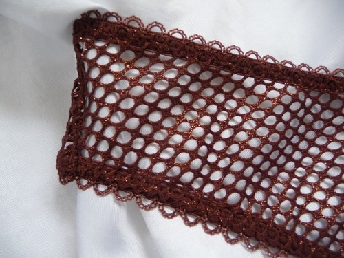 M, Savage X Fenty Starlet Nights Brazilian, Fishnet mesh,brown, polyamide, NEW - Picture 5 of 13