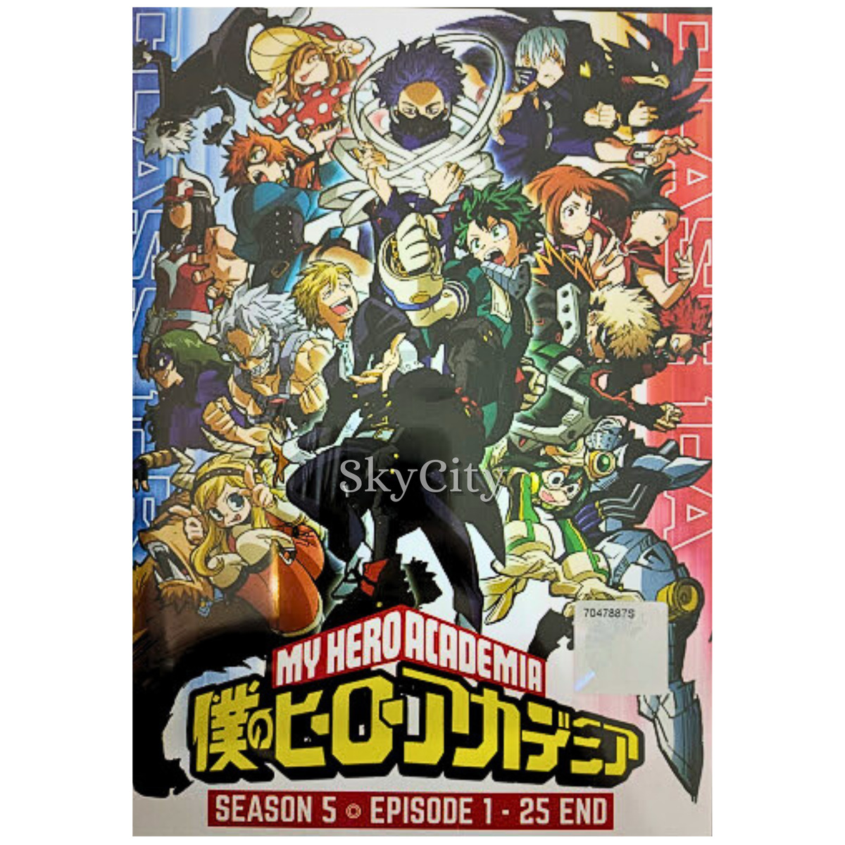 DVD Anime Boku No My Hero Academia Season 4 Series (1-25 end) English Audio  DUB