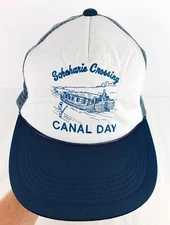 Vintage Schoharie Crossing Canal Day Hat Trucker Mesh Snapback Cap  *Up