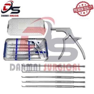 Interlaminar Kerrison Rotating Rongeur Set Spine Surgery Orthopedic Instruments