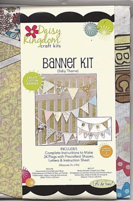 DAISY KINGDOM BANNER CRAFT KIT - Baby Theme! Create Custom Banner - New & Uncut!