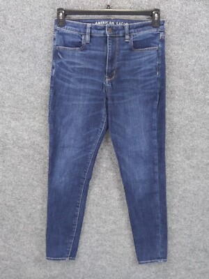 American Eagle Outfitters Jeans Womens 6 Blue Super Hi-Rise Jegging 6 Short