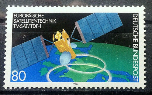 🇩🇪 BRD Bund Michel Nr. 1290 Postfrisch** (1986) Europäische Satellitentechnik - Imagen 1 de 1