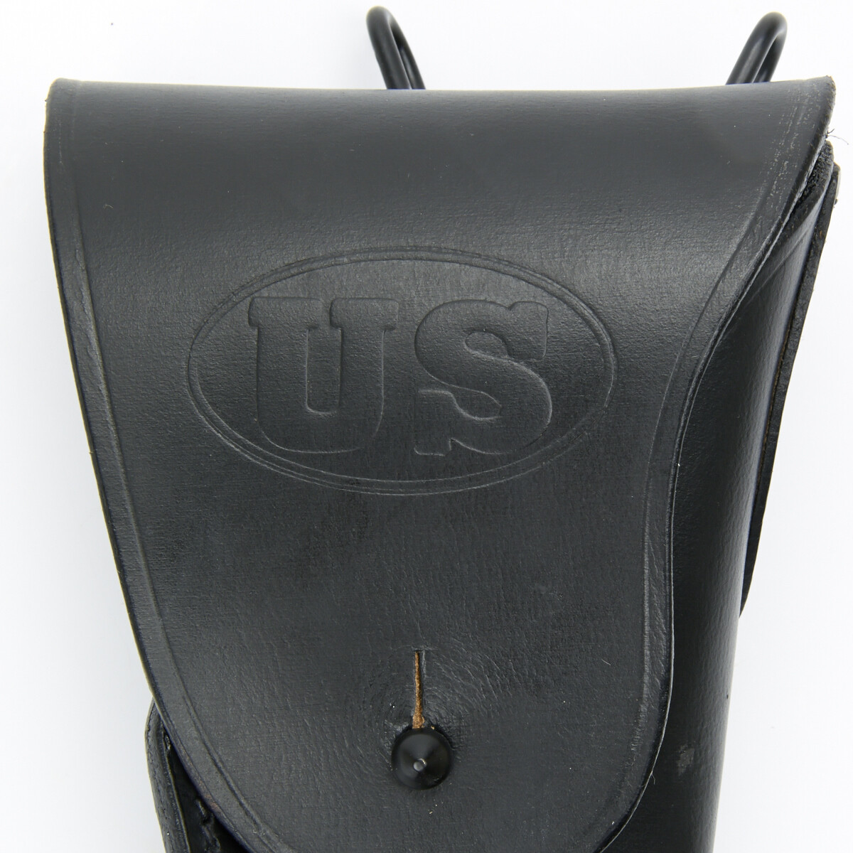 U.S. M1911 .45cal Black Leather Hip Holster Embossed US | eBay