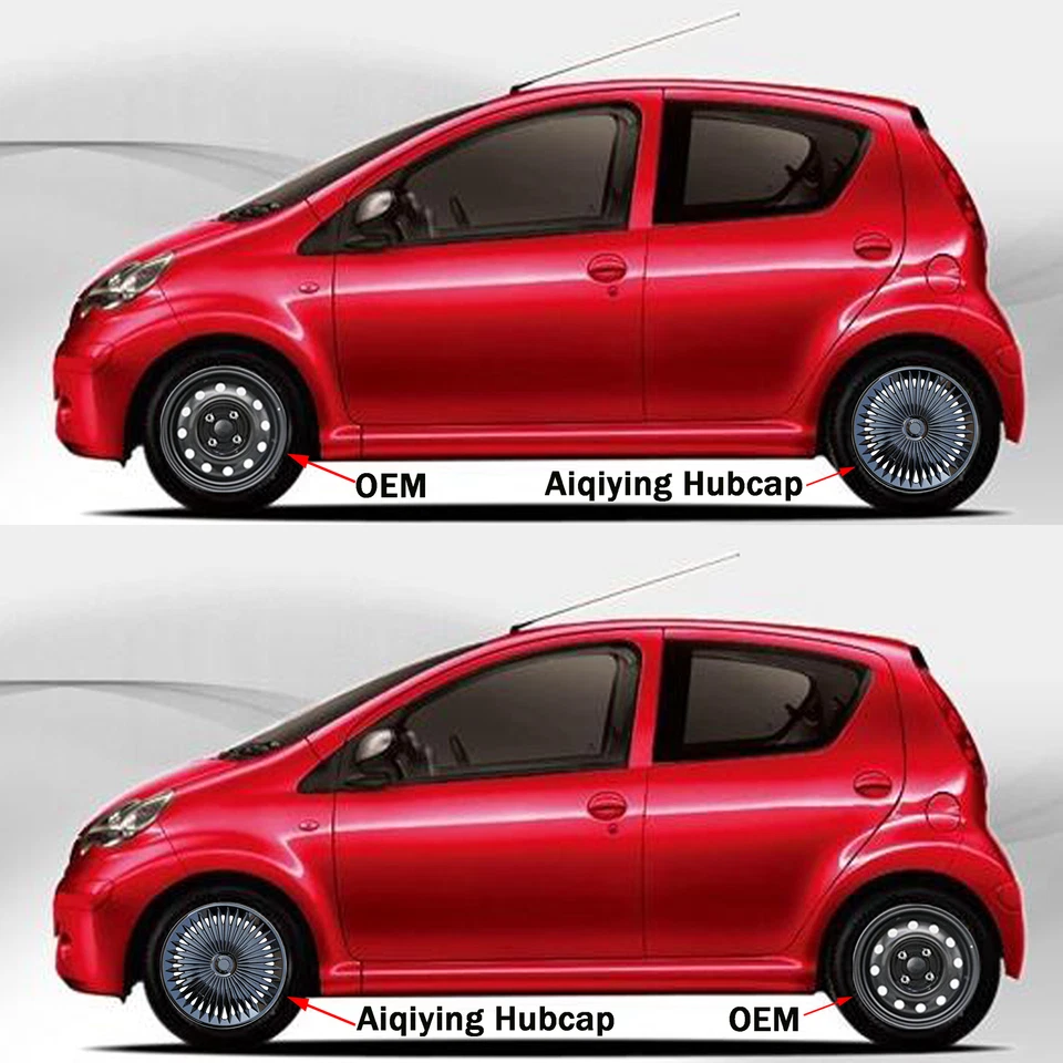 4 PCS 17" Wheel Covers Full Hub Caps R17 Rim fit for Volkswagen Beetle 2010-2019 - Image 4 of 4