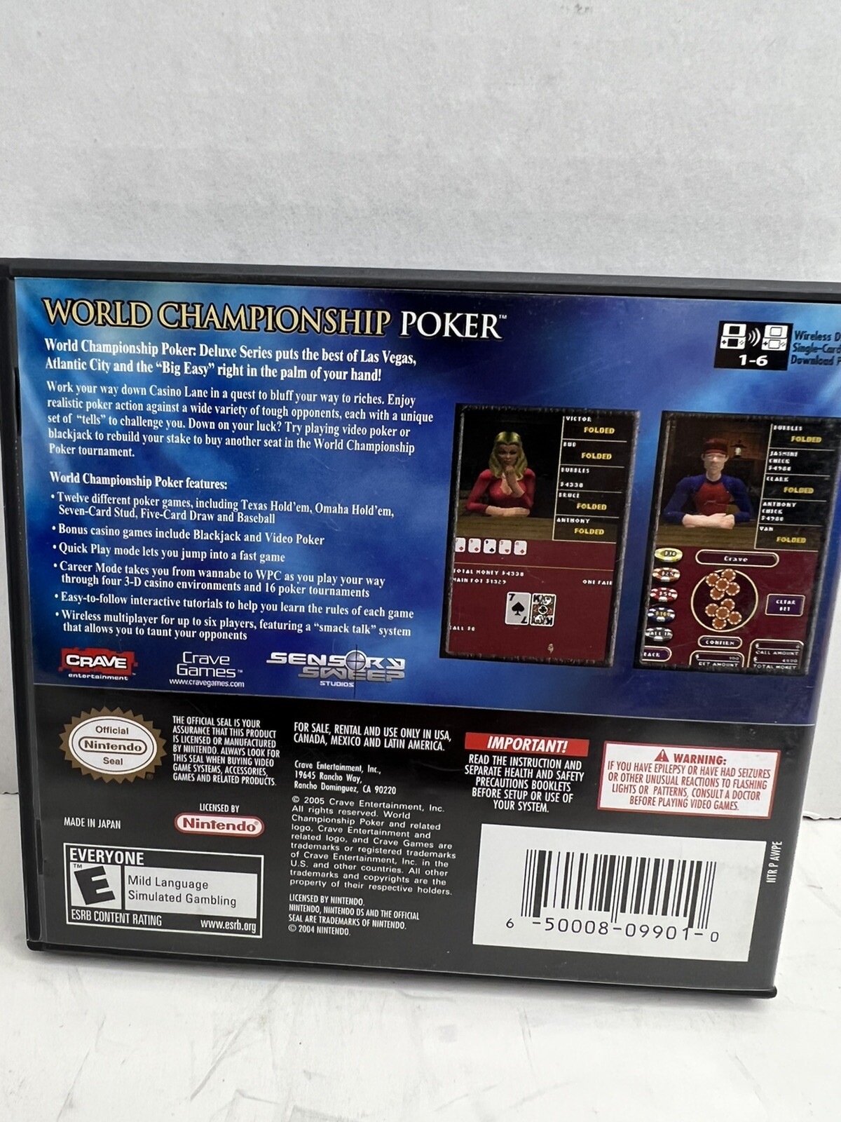 World Championship Poker: Deluxe Series (Nintendo DS, 2005 ...)