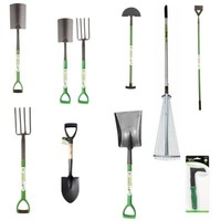 Gardening Tool Set Heavy Duty Carbon Steel Digging Spade Fork Rake Shovel Edging