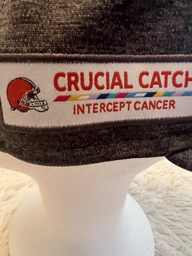 Cleveland Browns New Era Crucial Catch Intercept Cancer Hat Size 7 1/4 - Picture 3 of 7