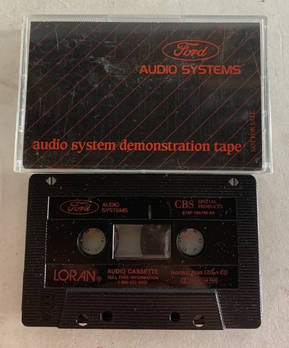 Vintage Ford Audio Systems Demonstration Tape 1987 Ford Cassette LORAN